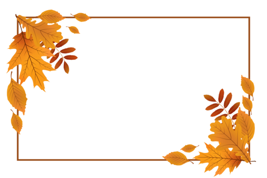 landscape autumn leaves border design leaf border autumn fall png, Leaf Border, Autumn, Fall PNG and Vector